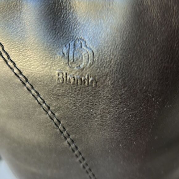 Blondo Canada 🍁 Black Leather Waterproof Heeled Boots Sleek Stylish Durable - Picture 3 of 11